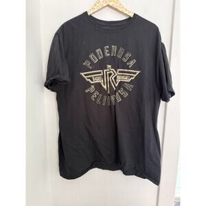 Raquel Rodriguez Ponderosa Black Crewneck Tee | Size XXL